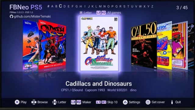 FBNeo PS5 porta migliaia di classici arcade sulla console Sony