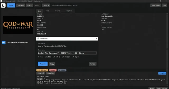 Rilasciato pkg-viewer v1.16.0: Arriva il supporto ISO per PS3