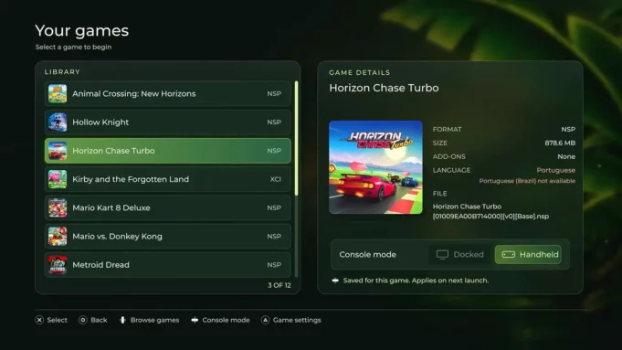 ProsperoEden v1.000.080: supporto Joy-Con singolo e avvio diretto dei giochi su PS5