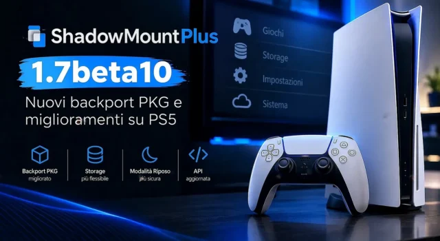 Rilasciato ShadowMountPlus v1.7 beta 10: Espulsione USB sicura, SMB e nuove funzioni