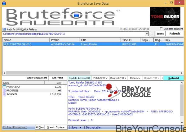 bruteforce save data ps3 console id